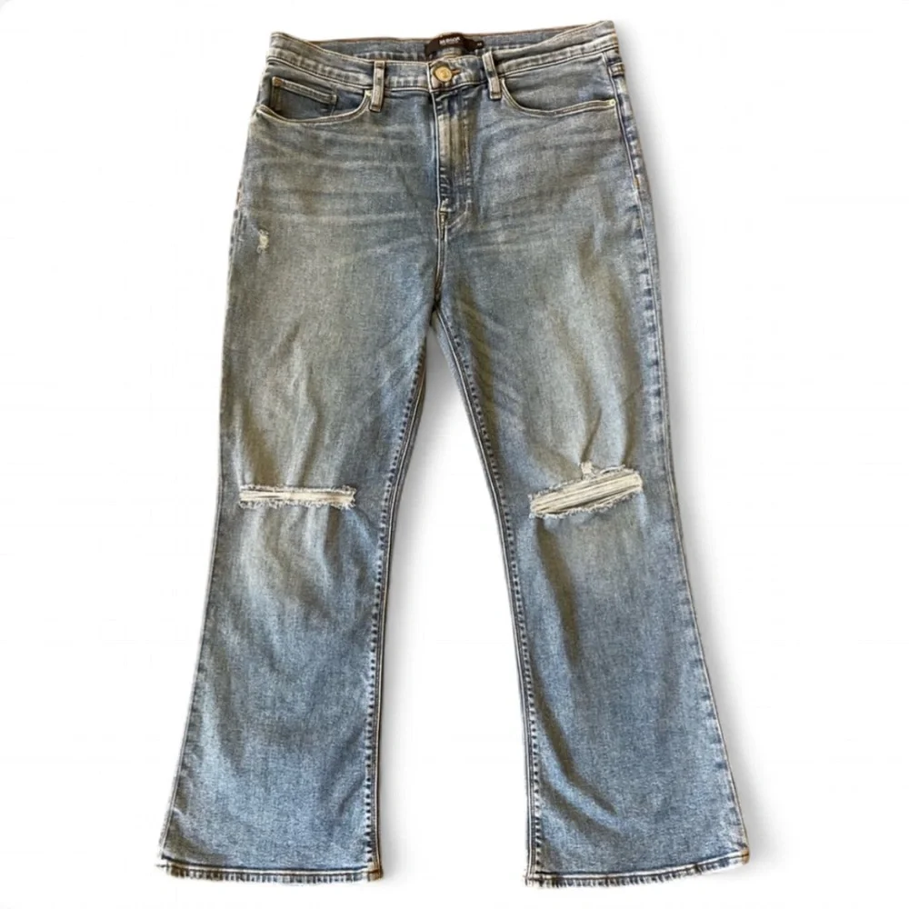Hudson Barbara Bootcut Jeans Light‎ Blue Distressed